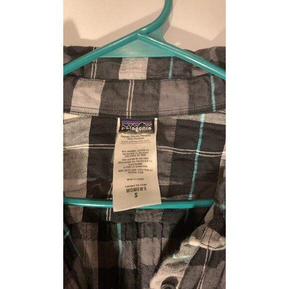 Womens Patagonia Highlands Dress Small Drawstring Waist Plaid - Picture 3 of 6